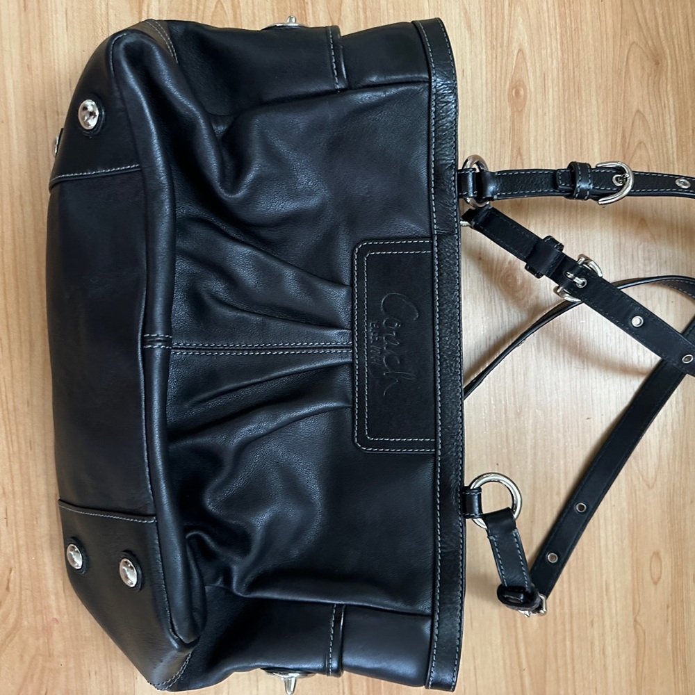 Coach Black Leather bag. Almost like new